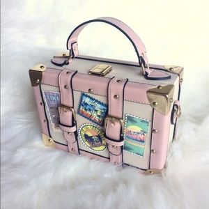 NWOT Aldo Calini Trunk Travel Luggage Crossbody